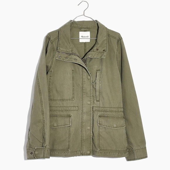Madewell Passage Jacket in Army Green Sz S - Picture 5 of 16